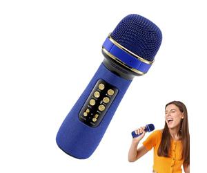 Mimoqk Microphone for Singing, Portable Cordless Mic Speaker, All-in-1 Wireless with LED Lights, Perfect for Parties, Family Gatherings & Entertainment