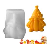 Mimoqk Moldes de Halloween - Molde 3D de silicona | Moldes de Gnomos Reutilizables para jabón de resina de arte Proyecto Pastel Favores Boda Otoño Acción de Gracias