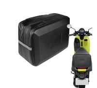 Mimoqk Motorcycles Back Rest Bags, 9L PVC Reflective Tail Bag, Large Capacity Cycling Storage Pouch with Zipper, Ideal for Tools, Mobile Phones, Outdoor Riding, Commuting, Touring