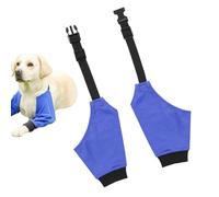 Mimoqk Muñequera para codo para perros, coderas para perros - Manga para codo de algodón poliéster transpirable para perros - Cubierta ajustable para parar lamer el codo, collar protector