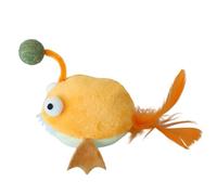 Mimoqk Natural Cat Toy, Interactive Chewing Tooth Aid, Catnip Infused Play Stick with Textured Coating Design, Responsive Behavior Enrichment Gadget, Interactive Indoor Boredom Relief Toy for Cats