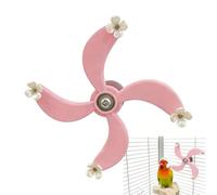 Mimoqk Parakeets Toys, Rotating Chewable Foraging Game, Parakeet Toys Accessories with Bells and Ropes, Parakeet Toy for Family Friends Indoor Outdoor, Bird Toy Supplies, Cage Budgies for Boredom