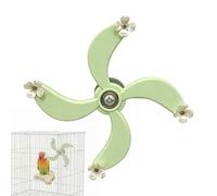Mimoqk Parakeets Toys, Rotating Chewable Foraging Game, Parakeet Toys Accessories with Bells and Ropes, Parakeet Toy for Family Friends Indoor Outdoor, Bird Toy Supplies, Cage Budgies for Boredom