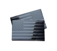 Mimoqk Pegatina para Coche de Metal con Bandera Estadounidense,Pegatinas para Coche con Bandera Americana - 2 Pegatinas de Bandera Americana patriótica - Pegatina excavada con Bandera