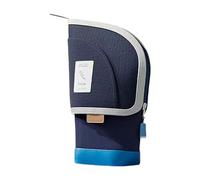 Mimoqk Pencil Case Organizer, Desktop Pen Holder Bag, Smooth Zipper Design, plegable estructura, gran capacidad retráctil para el hogar, escuela, oficina, viajes, 5,12 x 3,15 x 8,66 pulgadas, azul, Se