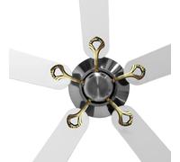 Mimoqk Piezas de ventilador de techo | Piezas de repuesto ligeras de aluminio,Juego de 5 brazos de soporte para ventilador de techo | Para interior exterior Reparación y reparación