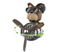 Mimoqk Plane Air Freshener for Car, Dog Aromatherapy Diffuser Clips, Cute Shar Pei Car Fragrance, Vent Clip Scent Diffuser, Travel Business Trip Decor (1 Pack)
