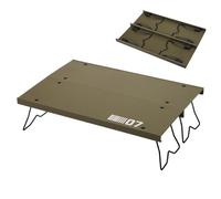 Mimoqk Plegable Camping Mesa, Aluminio Aleación Ligero Frame, Plegable Portátil Diseño, Quick Setup, Great for Backpacking, Beach, Backyard, al Aire Libre y conveniencia