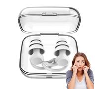 Mimoqk PLUGS DE CANCIÓN DE RÍO, REDUCCIÓN DE LA REDUCCIÓN DE LA REDUCCIÓN DE RUIDO | Plaus de bloque de silicona reutilizables | 25-28dB que reduce el ruido de los tapones para el oído para dormir,