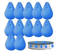 Mimoqk Pool Water Bags, PVC Pool Weights, Thickened PoolCovers, 12pcs Thickened Leakproof Water Bags PVC Pool Weights for Secure Cover in Winter and Inground Swimming Pools, multicolor, Se référer au