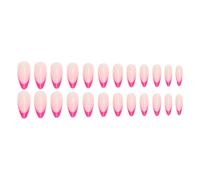 Mimoqk Press on Nails for Women, Almond Fake Nails, Reusable Glossy Short Nails, 24pcs, Easy Manicure, Salon-Quality Finish, Stylish for Girls Women and More