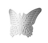 Mimoqk Protector De Corte De Dedo Cocina,Protector De Mano De Dedo Para Cortar - Escudo de corte de dedos de acero inoxidable, de pulgar ajustable, protector de uñas de cocina con patrón para