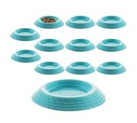 Mimoqk Roaches Feeder - 12 piezas no deslizantes terrario Feeding Trays, Durable Feeder Bowls, Easy Clean Reptile Food Dish, Use for Springtails Millipedes Dwarf Invertebrates