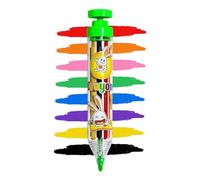 Mimoqk Rotating Press Crayons, Anti-Slip Color Pencils, Art Crayons with Safe Design, Drawing Pencils for Children, Creative Art Supplies, Travel School Arts Kit for Kids Home School Indoor
