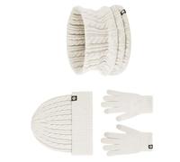 Mimoqk Scarf and Gloves Set for Women, Warm Velvet Women's Hat and Gloves Set, Winter Hat, Knitted Women's Hat Gloves and Scarf Set for Mother's Day, Thanksgiving, Christmas, beige, riferimento alla