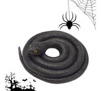 Mimoqk Serpientes Juguetes | Falso Serpiente 31.5 Pulgadas,Juguetes de relleno de interior y exterior para el pez de abril de halloween, gags y accesorios de miedo