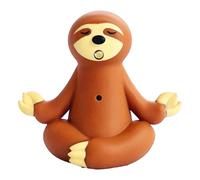 Mimoqk Sloth Keyring, Sounding Flashlight, Meditating Sloth Key Chanin, Key Rings Holder, Led Keychain Jewelry, Light Up for Bag Phone Decor, 2,28 x 1,1 x 2,13 pulgadas, Brown, marrón, Se référer au