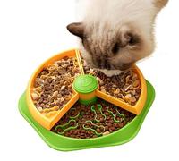 Mimoqk Slow Feeder Dog Bowls, Anti Gulp Maze Bowl, Rotating 360 Degree Pet Feeder, Double Layer Spill Proof Design, Durable Non Slip Base, Feeding Pet Care Use for Cats Puppies