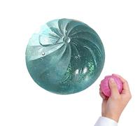 Mimoqk Squeeze Toy, Glitter Soft Steamed, Big Bun Toy with Enrichment Texture, Stress Relief Stretchy Toys for Classroom Workplace Home, Kids Squishy Plaything, Big Glitter Squishy for Birthday