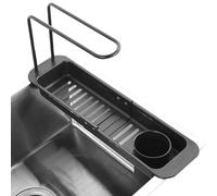 Mimoqk Stainless Steel Draining Rack, Dish Drainer Rack Stainless Steel, Stainless Steel Dish Drainer, Expandable Dish Drying Rack, Sink Drainer Rack, Stainless Steel Dish Rack for Kitchen Sink