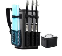 Mimoqk Tackle Box Backpack, Waterproof Fishing Bag with Rod Holder 49L, Multifunctional Fishing Pack, Fishing Gear Tackle Backpack for Fishing, Camping, Hiking for outdoor activities, 6 Ranuras de