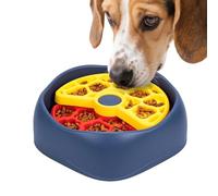 Mimoqk Three-Layer Feeder, Anti-Choking Bowl, Food Dish with Rotating Design, Feeders for Puppy Pet Home, Pet Bowl, Slow Feeder for Kitchen Home Living Room Apartment