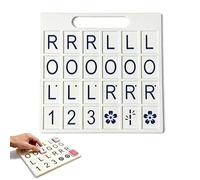 Mimoqk Tile Practice Board, Mahjong Skill Trainer Kit, Strategy Development Layout Device, 24 Grid Position Learning Tool Portable Organizer for Beginners Home Family Party Travel Holiday Use