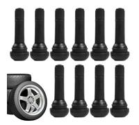 Mimoqk Tire Valve Stem, Modernize Rubber Valve, Authentic Tubeless Tire Air, 10pcs Short Stem Kit for Car Truck Motorcycle Replacement Airtight Automotive Wheel Maintenance Repair Use