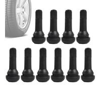 Mimoqk Tire Valve Stem, Modernize Rubber Valve, Authentic Tubeless Tire Air, 10pcs Short Stem Kit for Car Truck Motorcycle Replacement Airtight Automotive Wheel Maintenance Repair Use