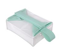 Mimoqk Toiletry Bag Magnetic, Clear Makeup Organizer, Travel Pouch with Leak Resistant Material, Cosmetics Storage for Business Trip Vacation, Vanity Bathroom Accessories, Bag for Women Men Home