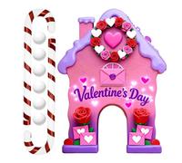 Mimoqk Valentine Golf Game Set, Portable Mini Golf, Mini Golfs Course with Club and Balls, Plaything Game for Couples, Indoor Outdoor Toys, Valentine Golfs Party Toy for Family