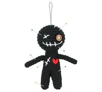 Mimoqk Voodoo - Muñeca con pinos, diseño emocional de plush con ganchillo, diseño inspirado en la decoración de la habitación y la habitación, 4,72 x 2,36 pulgadas