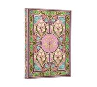 Paperblanks Cuaderno Midi Mimosa (Poetry in Bloom) Sin líneas Tapa blanda Cierre elástico
