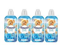 Mimosin Suavizante Concentrado Azul Vital 1008ml, Pack 4 x 56 Total 224 Lavados, Duración del Frescor x2, Fragancia intensa Floral y Afrutada con base de Sándalo, Ropa increíblemente suave, ayuda a