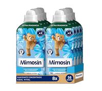 Mimosín Suavizante Concentrado Azul Vital, 8 x 56 lavados