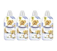 MIMOSIN Suavizante Concentrado Caricias, Pack 4 x 56 Total 224 Lavados, Respeta las Pieles Sensibles, Delicado incluso con Ropa de Bebé, Extra de Suavidad y Frescor, Ayuda a Mantener el Color y