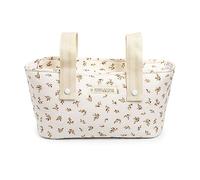 MIMUSELINA Bolso Carro Bebe | Pañalera Bebe organizador para silla paseo con gran capacidad | Bolso Maternidad Elegante y Práctico | Hecho en España | Ecru Mini