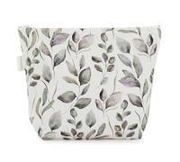 MIMUSELINA Neceser Bebe para Recien Nacido, Bolsa de Aseo Bebe Hecha a Mano - Neceser para Recien Nacidos Plastificado Anti Calado y Impermeable - para Llevar Cremas, Toallitas, Pañales (Botanic)