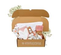 MIMUSELINA Pack Regalo Recien Nacido Niña o Niño | Cestas Bebe para Hospital o Baby Shower | Canastilla Bebe Recien Nacido Disponible en Diferentes Tamaños | Provenza, Medium