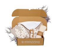 MIMUSELINA Pack Regalo Recien Nacido Niña o Niño | Cestas Bebe para Hospital o Baby Shower | Canastilla Bebe Recien Nacido Disponible en Diferentes Tamaños | Sahara, Medium