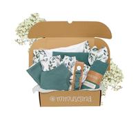 MIMUSELINA Pack Regalo Recien Nacido Niña o Niño | Cestas Bebe para Hospital o Baby Shower | Canastilla Bebe Recien Nacido Disponible en Diferentes Tamaños | Amazonia, Large