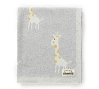 mimxiong - Manta de algodón Suave para bebé con Jirafa Gris, tamaño 100 x 80 cm (Gris)