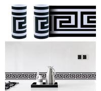 mimzemamz 2 Piezas Cenefa Adhesiva Cocina,Cenefas Adhesivas Baño Impermeable y Removible 10cm X 240cm,Cenefa Adhesiva para Pared de Pvc,Vinilo Adhesivo Cocina para Dormitorio,Baño y Salón