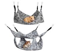 mimzemamz Jaula para Hurones,Jaula Cobaya Ratas Colgante de una y Dos Capas con Diseño 2 en 1,Jaulas para Conejos Cobayas,Hurones,Glotones,Ratas,Animales Pequeños y Hámsters