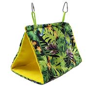 mimzemamz Tienda de Jaula Colgante para Nido de pájaro para Mascotas pequeñas Hamaca de Loro, Tienda de campaña Triangular, Refugio para Periquito, Nido de Perca, Columpio para hámster Guacamayo