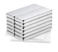 MIN CI 12pcs Imanes Extra Fuertes Pequeño Imanes de Neodimio 30 x 10 x 3 mm Mini Imanes Rectangulares Planas Placas Magnéticas para Frigoríficos Pizarra Armario Cocina