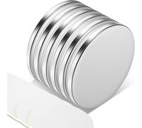 MIN CI 6 piezas imanes redondos, 30 x 2 mm imán de neodimio súper potente imanes de nevera para pizarra blanca oficina cocina