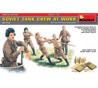 Soviet Tanque Crew At Work Figura Plástico Kit 1 :3 5 Modelo Miniart