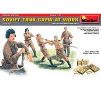 Soviet Tanque Crew At Work Figura Plástico Kit 1 :3 5 Modelo Miniart
