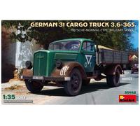 (MIN35442) - Miniart 1:35 - 3t Cargo Truck 3,6-36S Pritsche No (Importación USA)